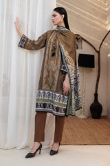 O'Pole Unstitched 3 Piece Winter Vol-01 Collection-OP-06