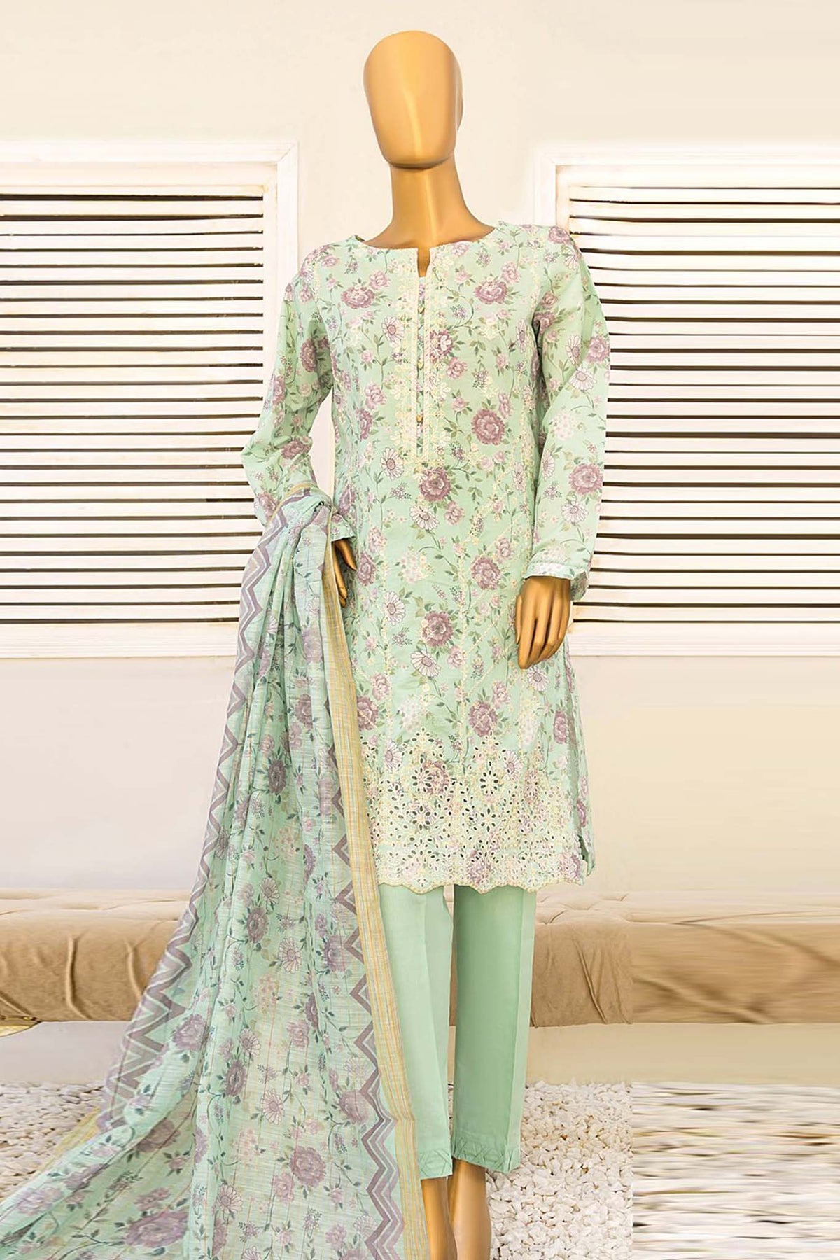 Oriental By Hz Unstitched 3 Piece Printkari Collection'2024-OPC-81