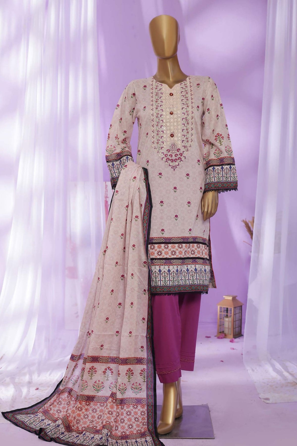 Oswah Women by Suntex Fabrics Pret Lawn Collection'2023-OS-2332-Purple