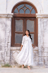 Dhaga Stitched Summer Women Suit-Serene Bloom