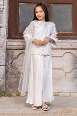 Dhaga Stitched Summer Kids Suit-Butterfly Whisper