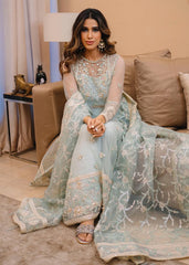 Sardinia Unstitched 3 Piece Formals Collection-Ocean Mist - Aden Rehan