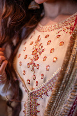 Omal By Komal Stitched 3 Piece Formals Collection'2025-Zeba - 4pc