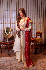 Omal By Komal Stitched 3 Piece Formals Collection'2025-Zeba - 4pc