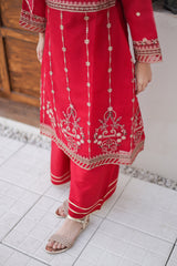 Saheli By Suntex Stitched 3 Piece Formals Eid Edit Suit-2587