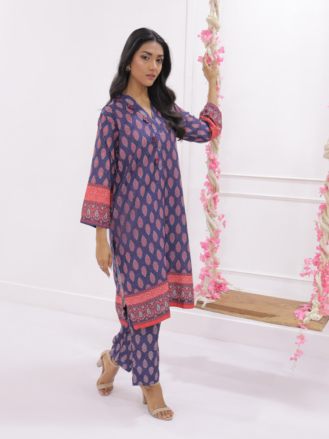 Khuaab Stitched 3 Pc For Women 