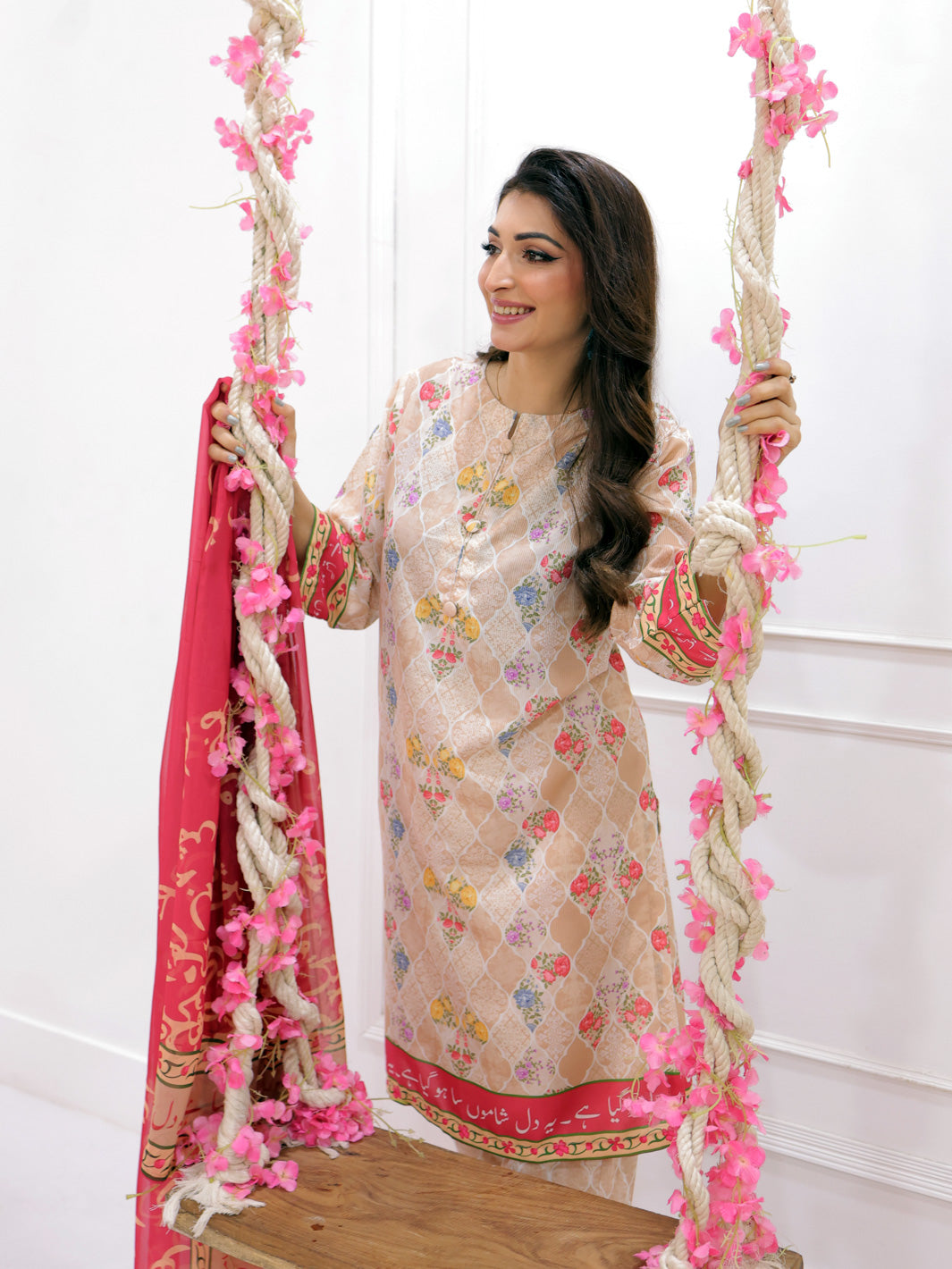 TNG Stitched 3 Piece Lawn Collection'2024-Noor