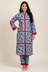 Brandlo Stitched 2 Piece Suit-PAISLEY PRINT