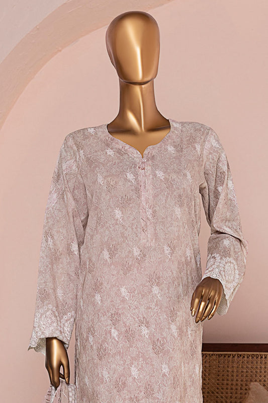 HZ Unstitched 3 Piece Premium Chikankari Collection'2025-PCE-954