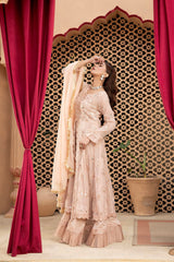 Manahils Stitched Formals Kurti-B-006-Peach