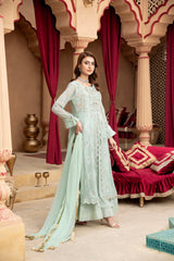 Manahils Stitched Formals Kurti-B-006-Aqua