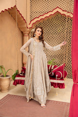 Manahils Stitched Formals Kurti-B-007-Sand