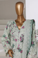 Laser Fusion By Sada Bahar Stitched 3 Piece Chikankari Khaddar Collection'2025-PCK-01-Pista