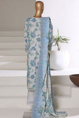 Laser Fusion By Sada Bahar Stitched 3 Piece Chikankari Khaddar Collection'2025-PCK-05-Grey