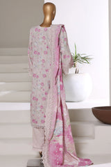 Laser Fusion By Sada Bahar Stitched 3 Piece Chikankari Khaddar Collection'2025-PCK-06-Peach