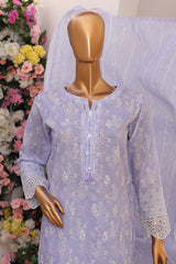 Printkari By HZ Stitched 3 Piece Chikankari Collection-PCK-105