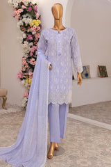 Printkari By HZ Stitched 3 Piece Chikankari Collection-PCK-105