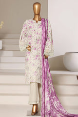 Fusion By Sada Bahar Stitched 3 Piece Chikankari With Laser Cutwork Suit-PCK-201 PISTA