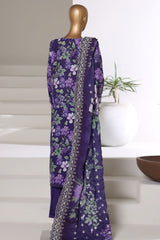 Laser Fusion By Sada Bahar Stitched 3 Piece Chikankari Khaddar Collection'2025-PCK-03-JAMNI