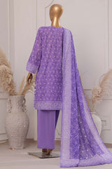 Printkari By HZ Stitched 3 Piece Emb Chikankari Vol-02 Collection'2025-PEC-202