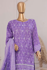 Printkari By HZ Stitched 3 Piece Emb Chikankari Vol-02 Collection'2025-PEC-202