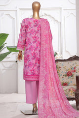 Printkari By HZ Stitched 3 Piece Emb Chikankari Vol-02 Collection'2025-PEC-203