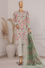 Printkari By HZ Stitched 3 Piece Emb Chikankari Vol-02 Collection'2025-PEC-204