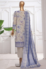 Printkari By HZ Stitched 3 Piece Emb Chikankari Vol-02 Collection'2025-PEC-205