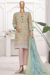 Printkari By HZ Stitched 3 Piece Emb Chikankari Vol-02 Collection'2025-PEC-206