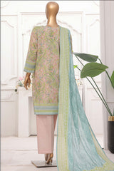 Printkari By HZ Stitched 3 Piece Emb Chikankari Vol-02 Collection'2025-PEC-206