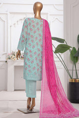 Printkari By HZ Stitched 3 Piece Emb Chikankari Vol-02 Collection'2025-PEC-210