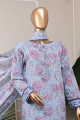HZ Premium Unstitched 3 Piece Emb Lawn Vol-06 Collection'2025-PEC-527