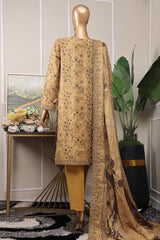 HZ Premium Unstitched 3 Piece Emb Lawn Vol-06 Collection'2025-PEC-528
