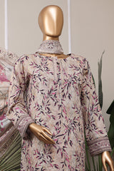 HZ Premium Unstitched 3 Piece Emb Lawn Vol-06 Collection'2025-PEC-529