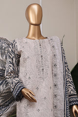 HZ Premium Unstitched 3 Piece Emb Lawn Vol-06 Collection'2025-PEC-538
