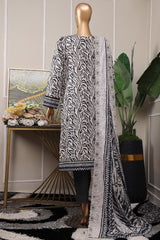 HZ Premium Unstitched 3 Piece Emb Lawn Vol-06 Collection'2025-PEC-538