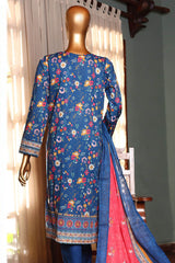 Aashkar By HZ Stitched 3 Piece Printed & Emb Lawn Vol-02 Collection'2024-PEL-412-Blue