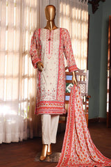 Aashkar By HZ Stitched 3 Piece Printed & Emb Lawn Vol-02 Collection'2024-PEL-416-Beige