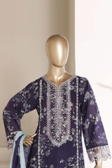 Sada Bahar Stitched 3 Piece Emb Signature Festive Vol-05 Suit-D-801-PURPLE