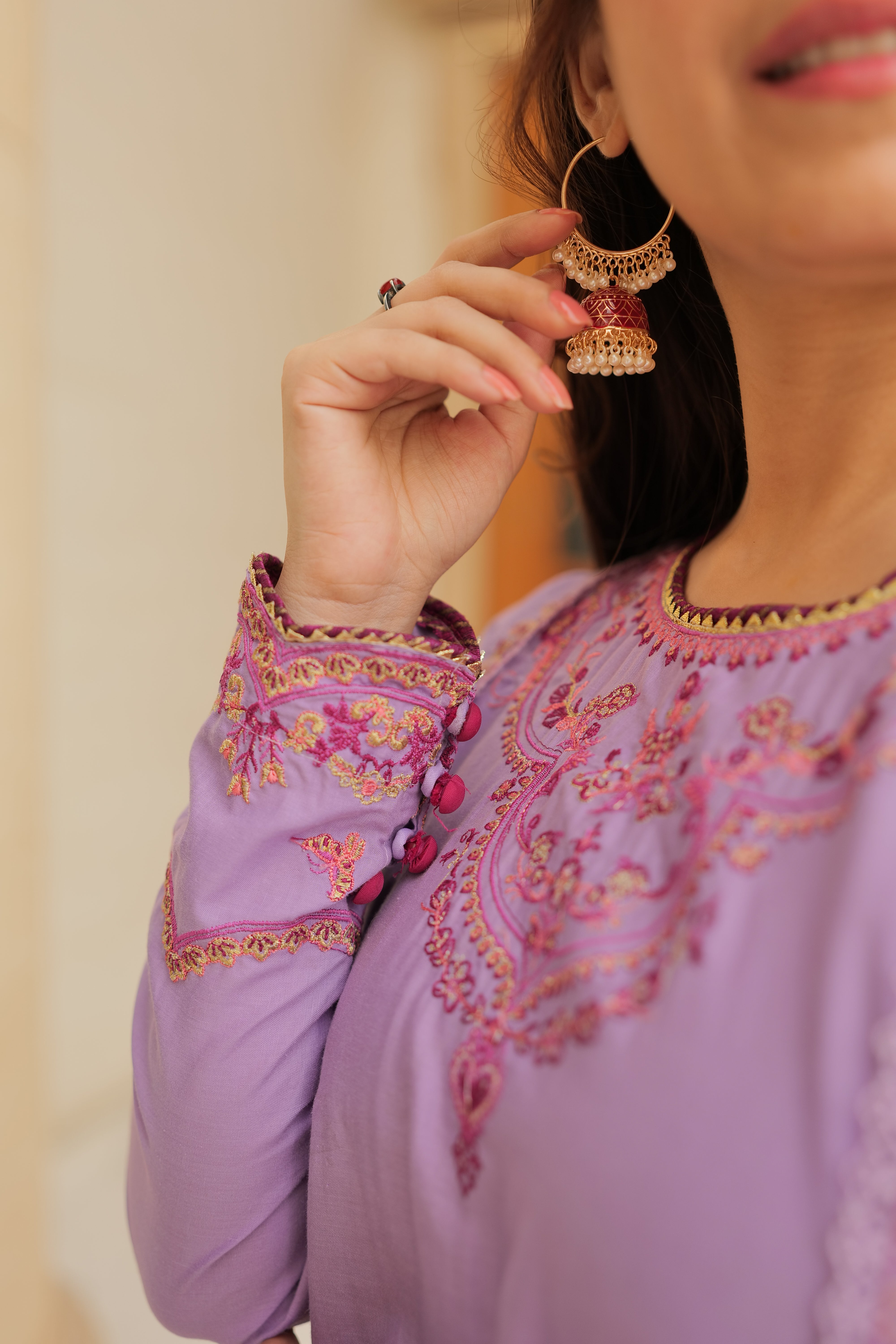 Omal By Komal Stitched 3 Piece Summer Collection'2025-Minha - 3pc