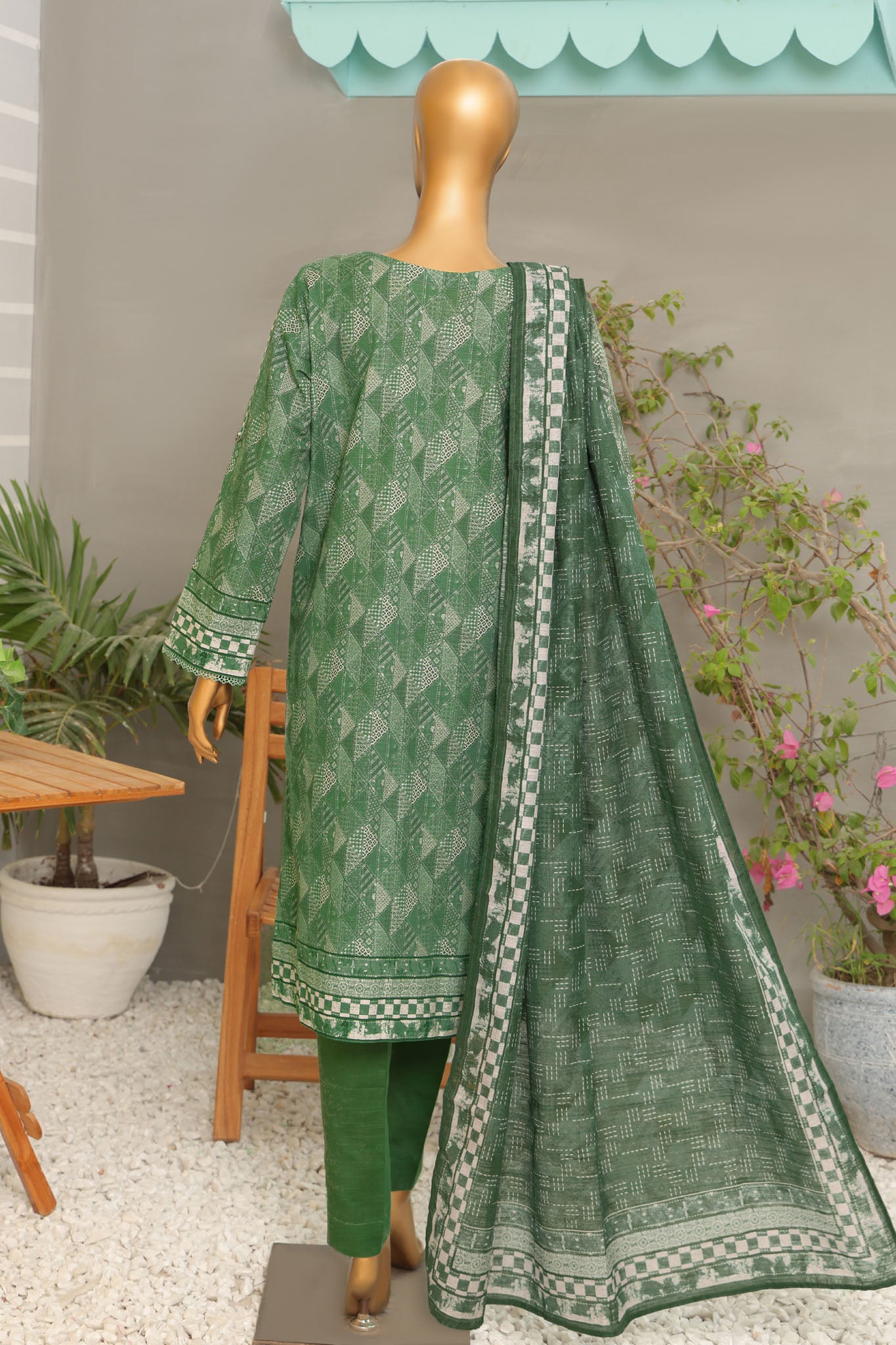 HZ Premium Unstitched 3 Piece Digital Printed Khaddar Vol-02 Collection'2024-PKP-46