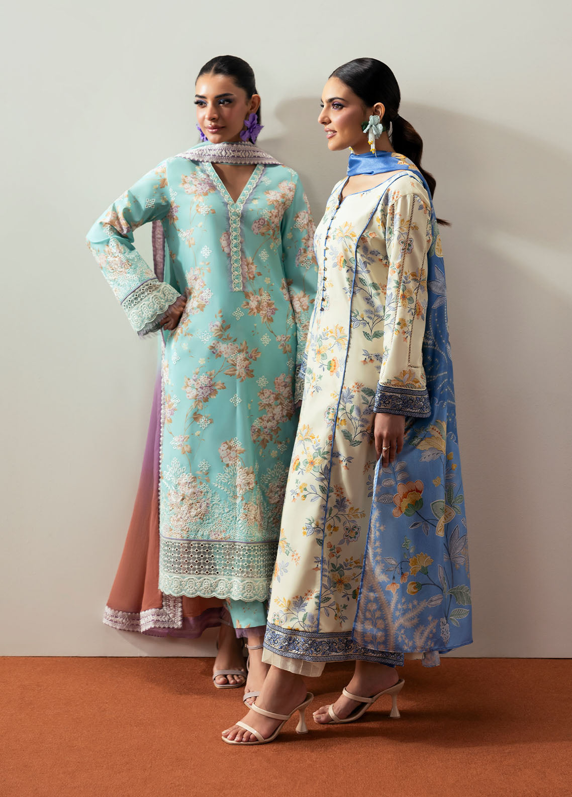 Gulaal Stitched 3 Piece Basic Lawn Collection'2025-Celia