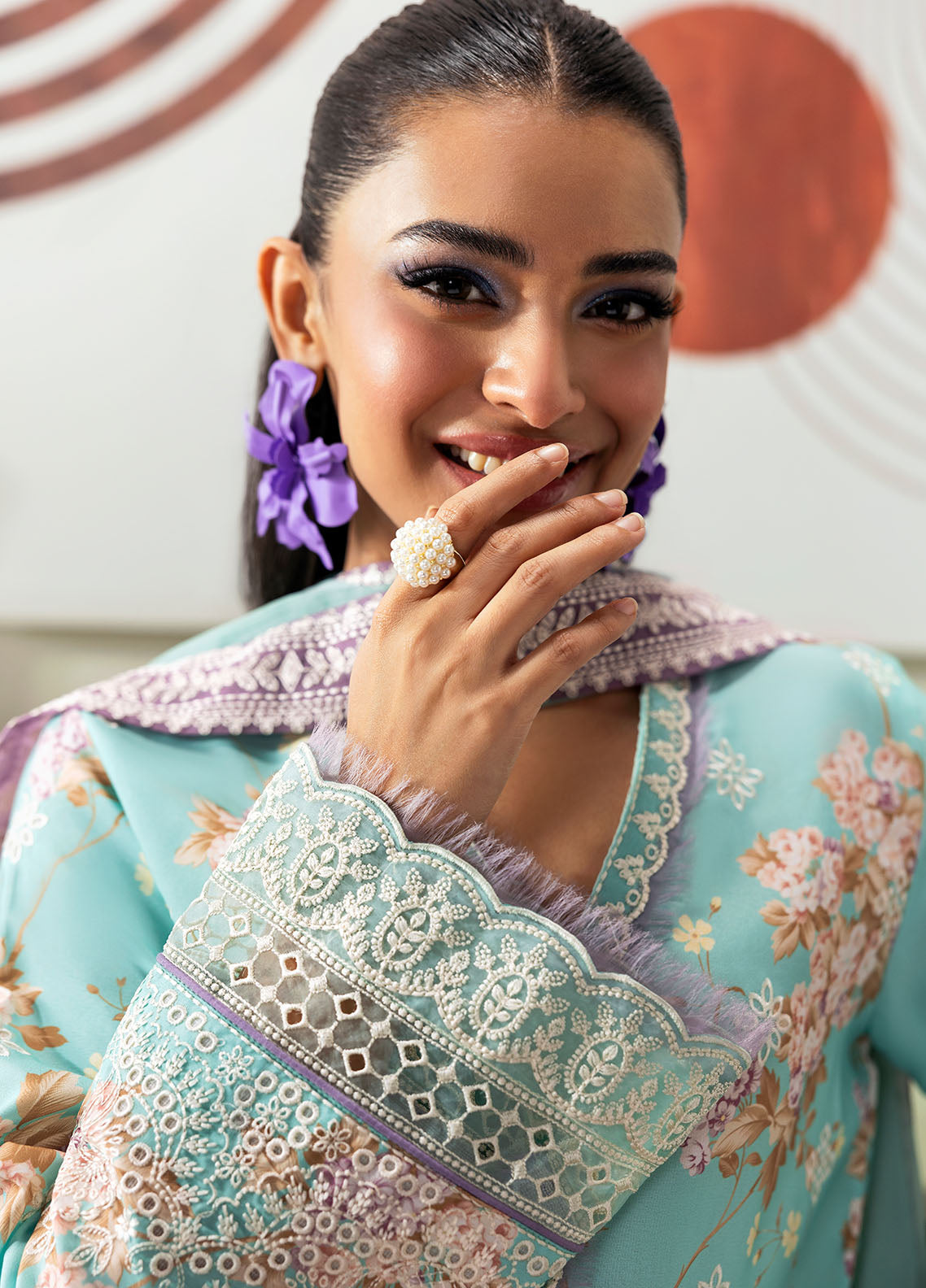 Gulaal Stitched 3 Piece Basic Lawn Collection'2025-Celia