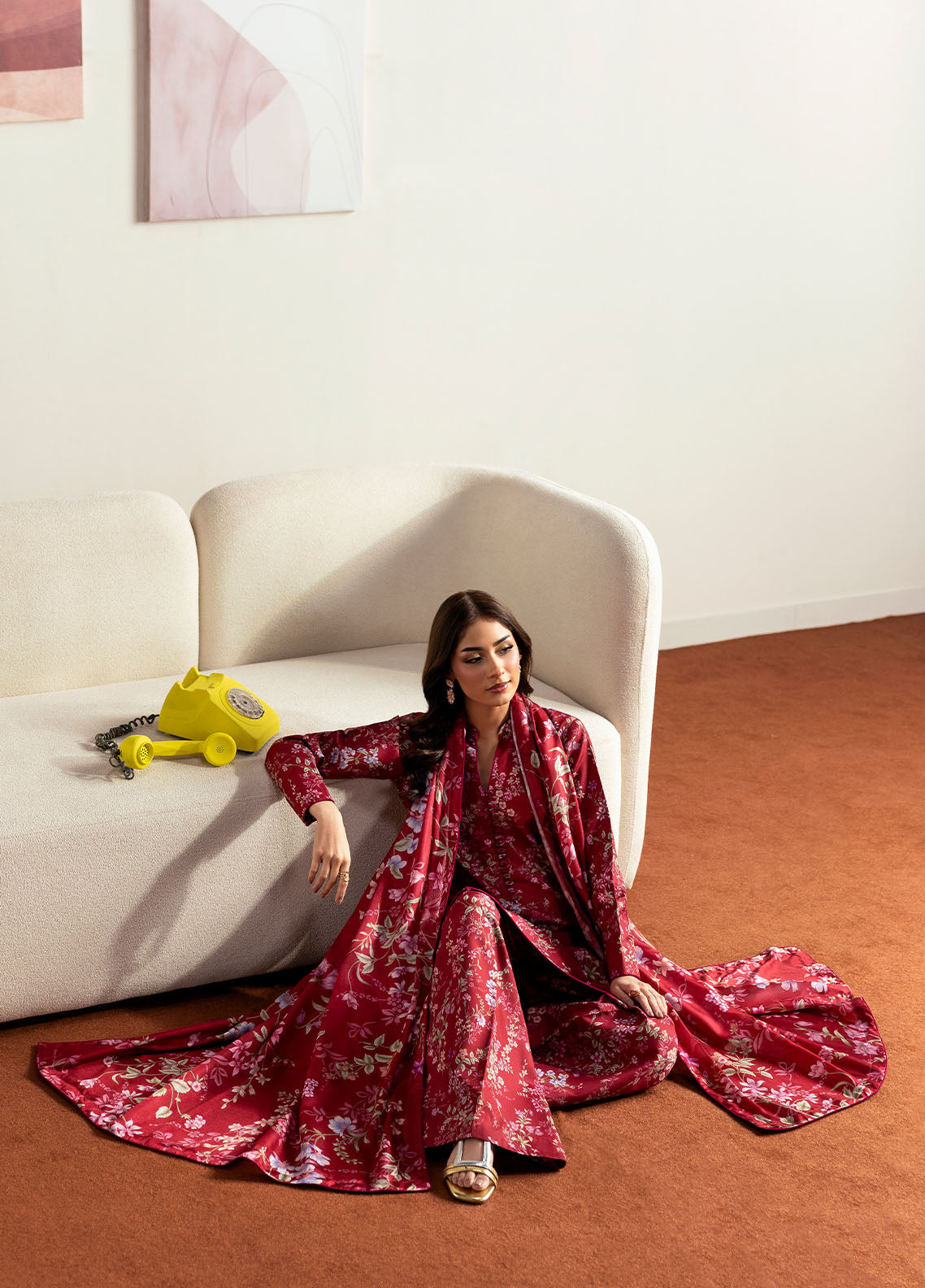 Gulaal Stitched 3 Piece Basic Lawn Collection'2025-Aster