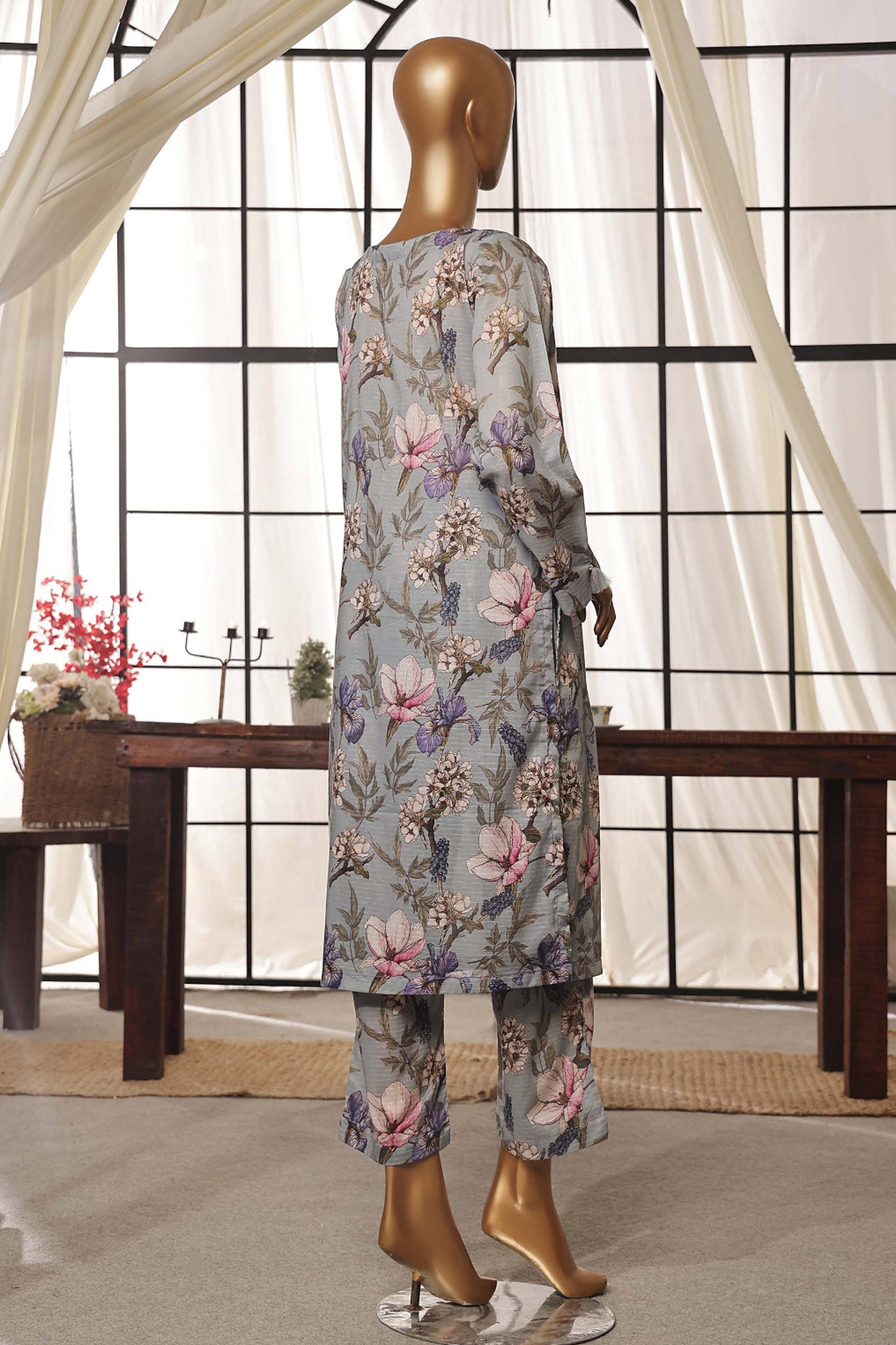 Sada Bahar Stitched 2 Piece Co Ords Printed Lawn Vol-02 Collection'2024-PL-06-Grey