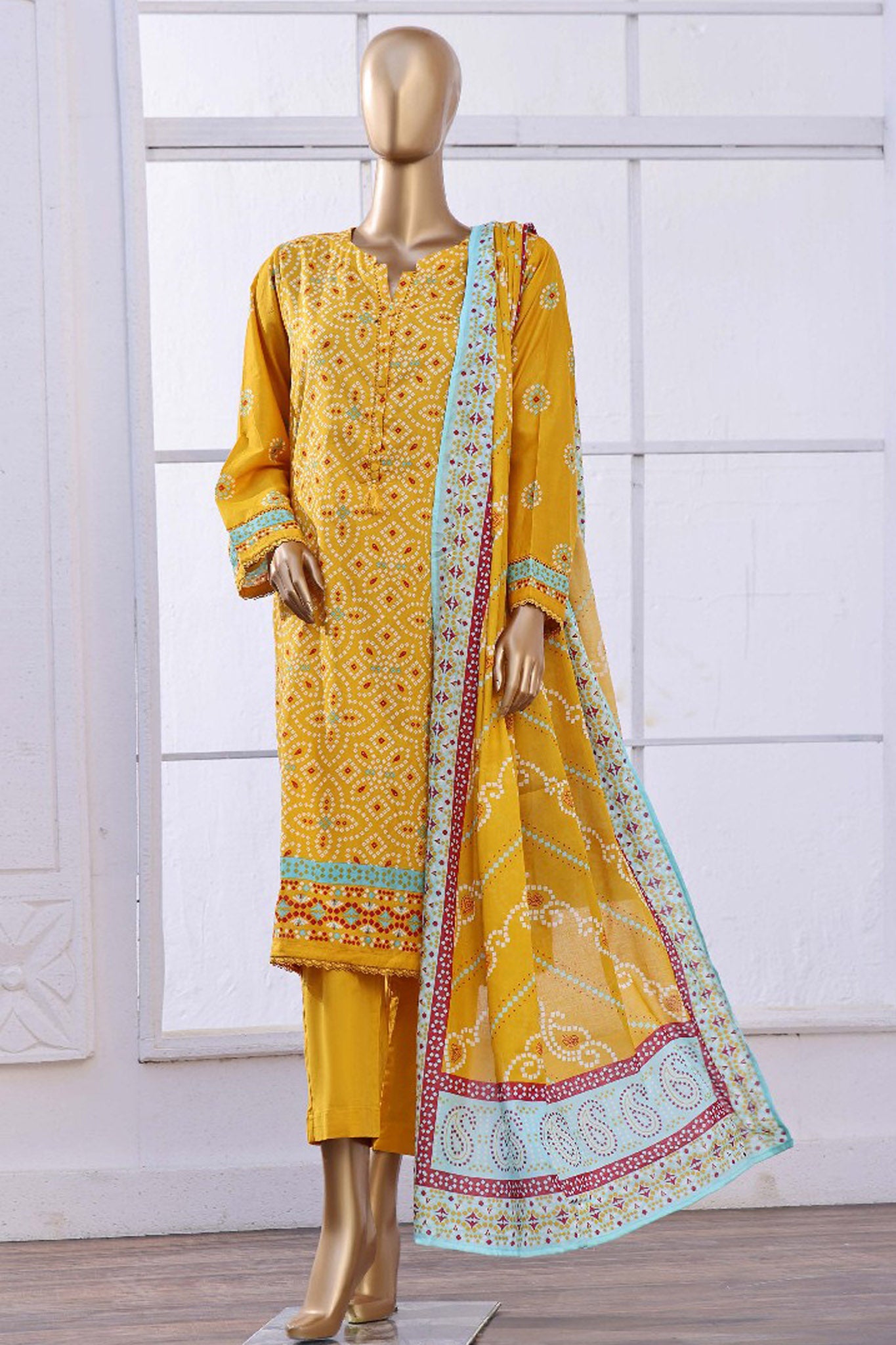 Sada Bahar Stitched 3 Piece Printed Lawn Vol-08 Collection'2024-PL-340 ...