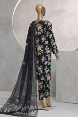 Florence Wintry By HZ Stitched 3 Piece Printed Linen Collection'2024-PLC-906