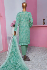 HZ Premium Unstitched 3 Piece Emb Lawnkari Collection'2025-PLK-810