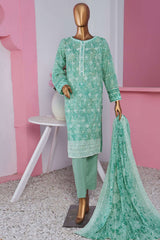 HZ Premium Unstitched 3 Piece Emb Lawnkari Collection'2025-PLK-810