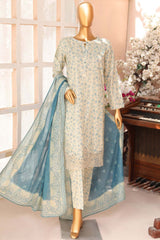 Meenakari by Hz Unstitched 3 Piece Premium Emb Collection'2023-PMK-167